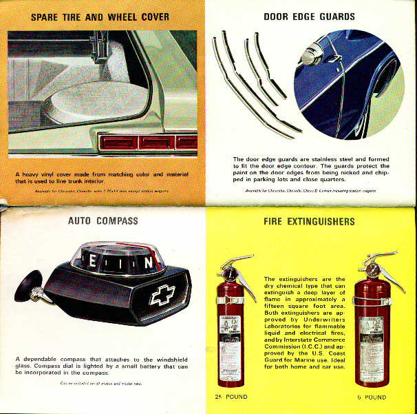Pages 19 and 20 of the 1966 Chevy Options Booklet